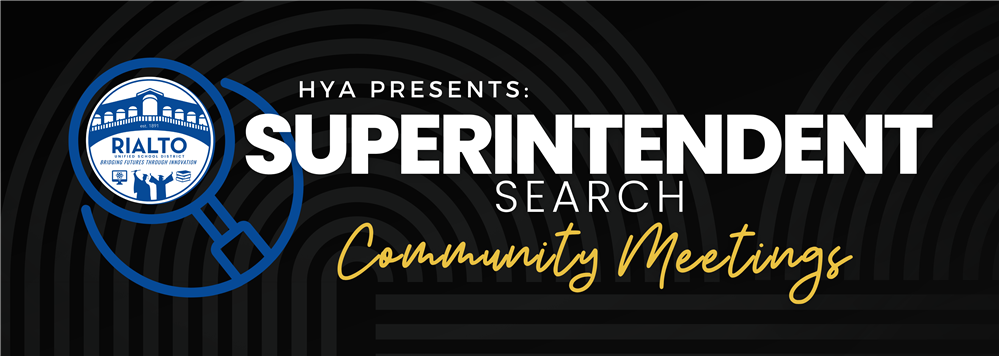 Superintendent Search Community Meetings banner